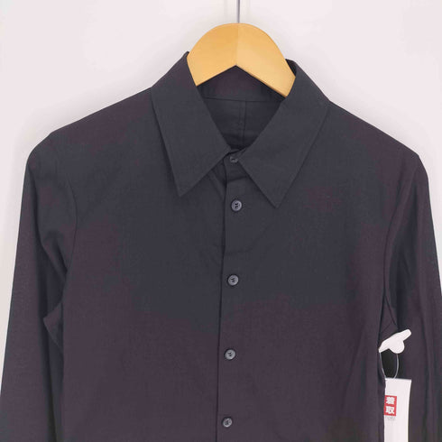 ヨウジヤマモト Yohji Yamamoto collections 25SS 100/-KHADI BACKSIDE FLARED SLIM B 100/-カディ バックサイドフレア スリム B シャツ ユニセックス レディース JPN:1